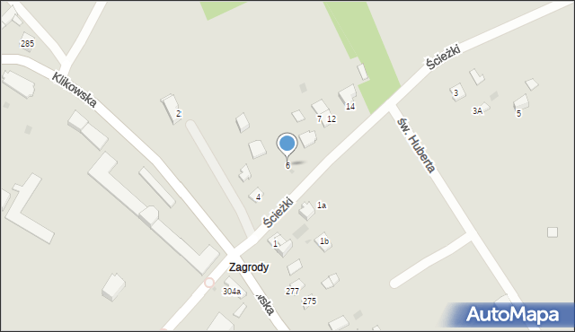 Tarnów, Ścieżki, 6, mapa Tarnów