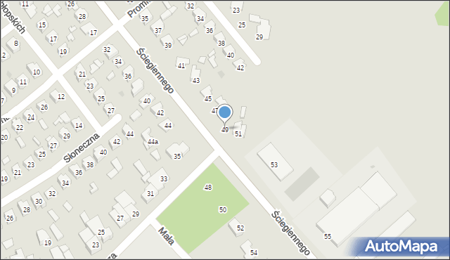 Tomaszów Lubelski, Ściegiennego Piotra, ks., 49, mapa Tomaszów Lubelski