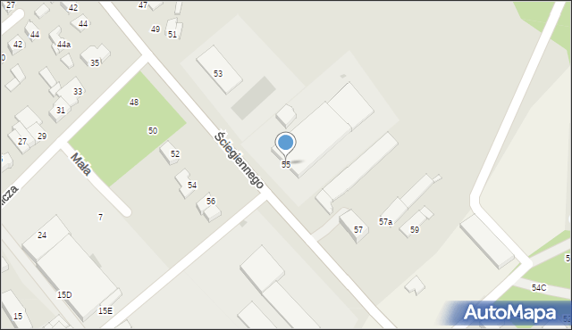 Tomaszów Lubelski, Ściegiennego Piotra, ks., 55, mapa Tomaszów Lubelski