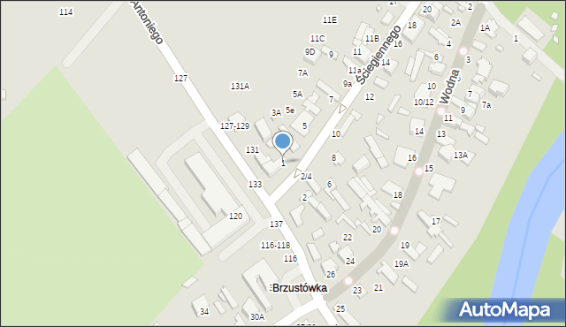 Tomaszów Mazowiecki, Ściegiennego Piotra, ks., 1, mapa Tomaszów Mazowiecki