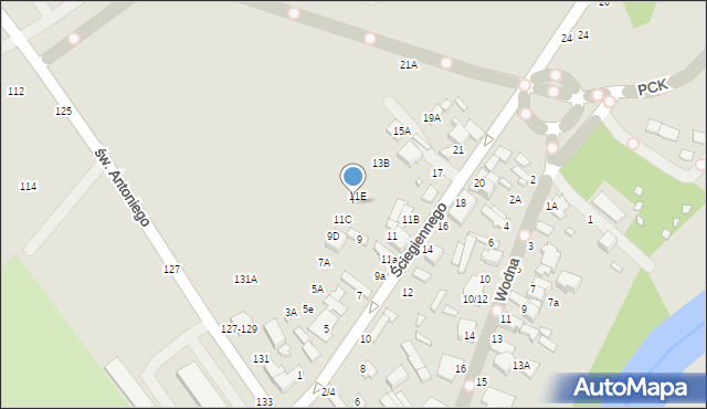 Tomaszów Mazowiecki, Ściegiennego Piotra, ks., 11F, mapa Tomaszów Mazowiecki