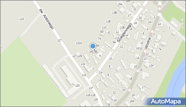 Tomaszów Mazowiecki, Ściegiennego Piotra, ks., 6H, mapa Tomaszów Mazowiecki