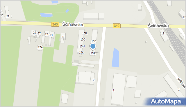 Wołów, Ścinawska, 15A, mapa Wołów