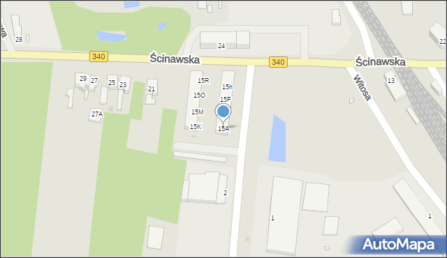 Wołów, Ścinawska, 15A, mapa Wołów