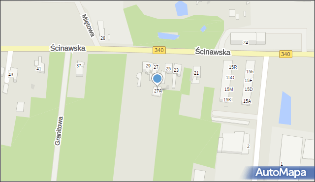 Wołów, Ścinawska, 27A, mapa Wołów