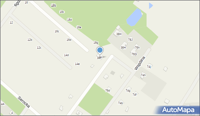 Arciechów, Serocka, 80F, mapa Arciechów