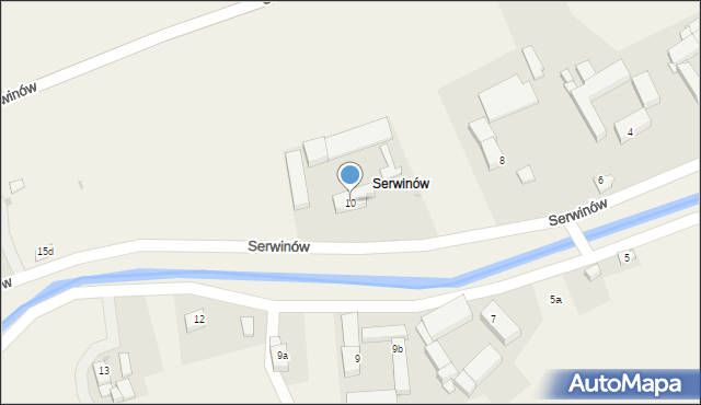 Dobromierz, Serwinów, 10, mapa Dobromierz