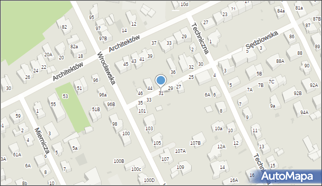 Gdynia, Sędziowska, 31, mapa Gdyni