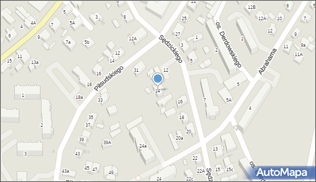Kartuzy, Sędzickiego Franciszka, 14, mapa Kartuzy