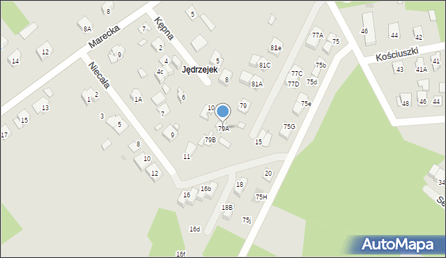 Kobyłka, Serwitucka, 79A, mapa Kobyłka