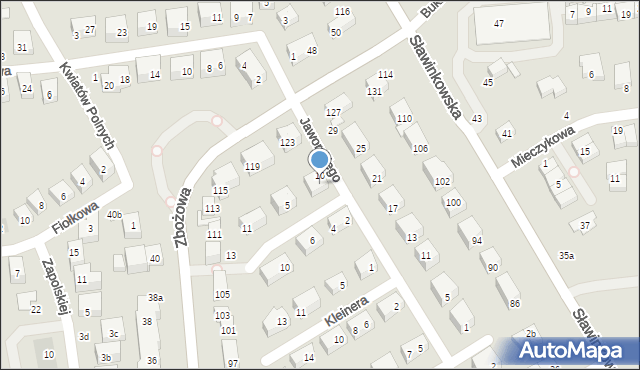 Lublin, Serwaczyńskiego Stanisława, 1, mapa Lublina