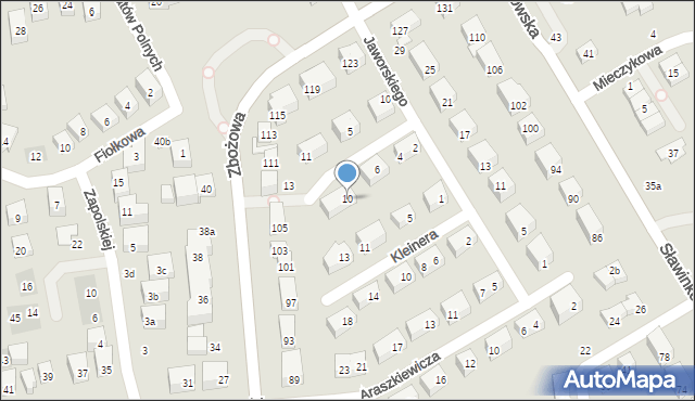 Lublin, Serwaczyńskiego Stanisława, 10, mapa Lublina