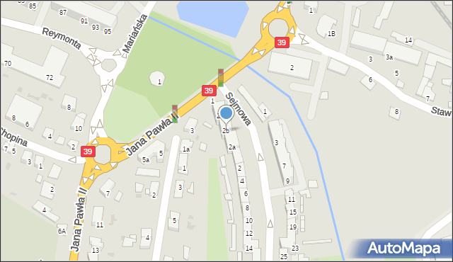 Namysłów, Sejmowa, 2b, mapa Namysłów