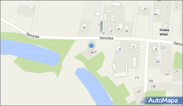 Nowa Wieś, Serocka, 35, mapa Nowa Wieś