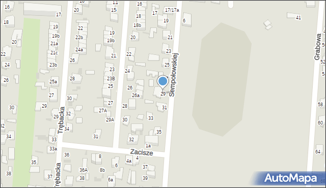 Pabianice, Sempołowskiej Stefanii, 29, mapa Pabianic