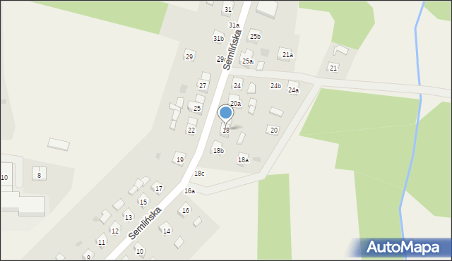 Pinczyn, Semlińska, 18, mapa Pinczyn