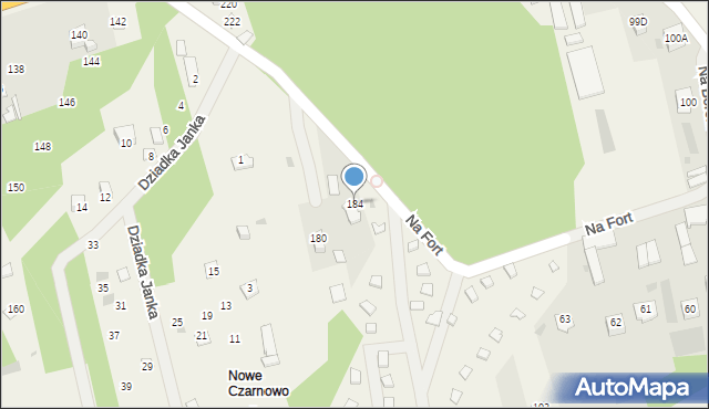 Pomiechówek, Serocka, 184, mapa Pomiechówek