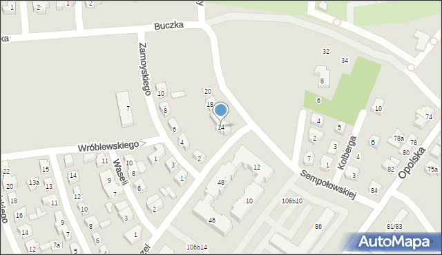 Poznań, Sempołowskiej Stefanii, 14, mapa Poznania