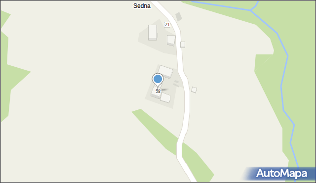 Sechna, Sechna, 58, mapa Sechna