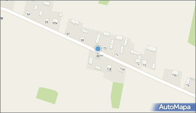 Sędek, Sędek, 69, mapa Sędek