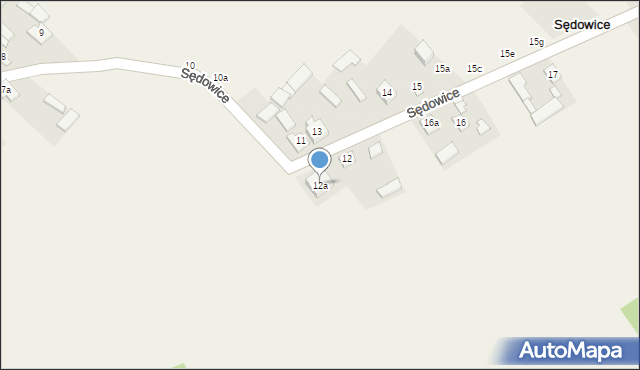 Sędowice, Sędowice, 12a, mapa Sędowice