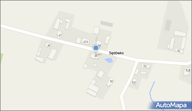 Sędowo, Sędowo, 49, mapa Sędowo