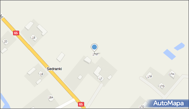 Sedranki, Sedranki, 17M, mapa Sedranki