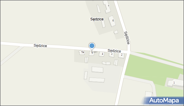 Sędzice, Sędzice, 5, mapa Sędzice