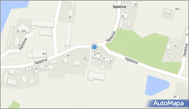 Sędzice, Sędzice, 4, mapa Sędzice