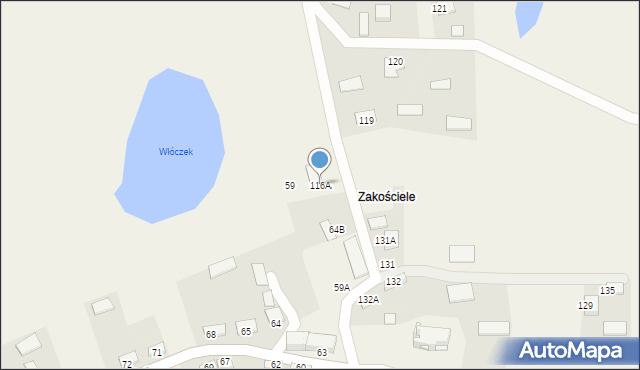 Sędziejowice, Sędziejowice, 116A, mapa Sędziejowice