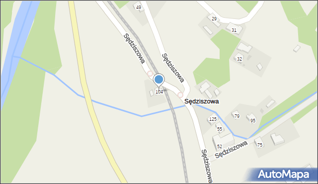 Sędziszowa, Sędziszowa, 39, mapa Sędziszowa