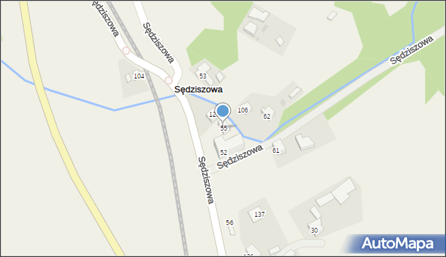 Sędziszowa, Sędziszowa, 55, mapa Sędziszowa