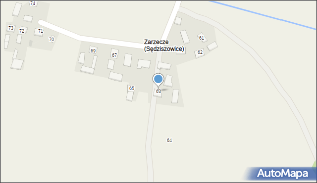 Sędziszowice, Sędziszowice, 63, mapa Sędziszowice
