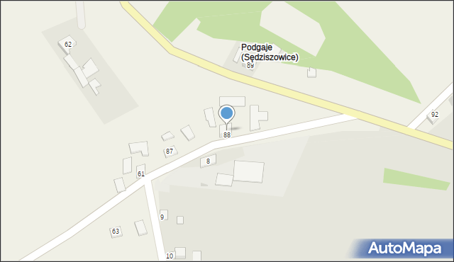 Sędziszowice, Sędziszowice, 88, mapa Sędziszowice