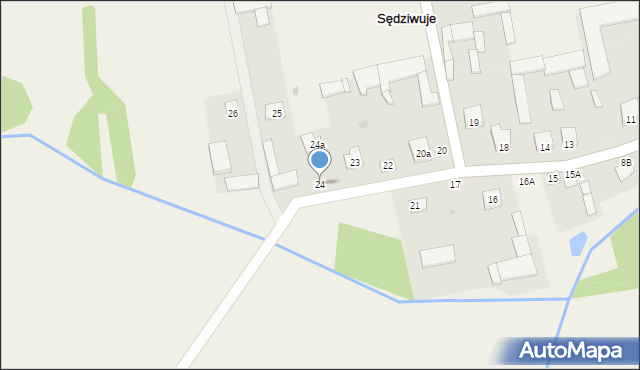 Sędziwuje, Sędziwuje, 24, mapa Sędziwuje