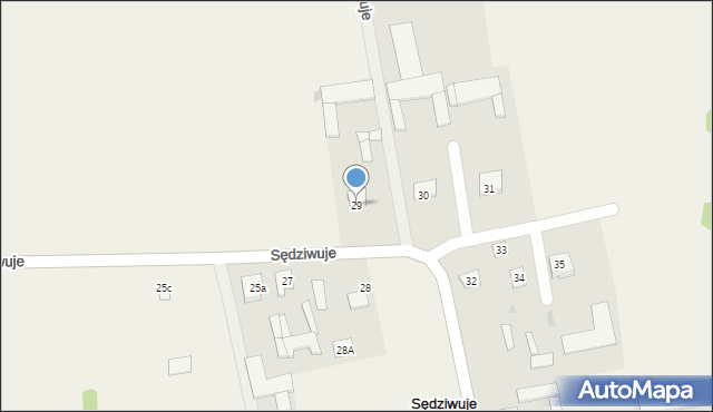 Sędziwuje, Sędziwuje, 29, mapa Sędziwuje