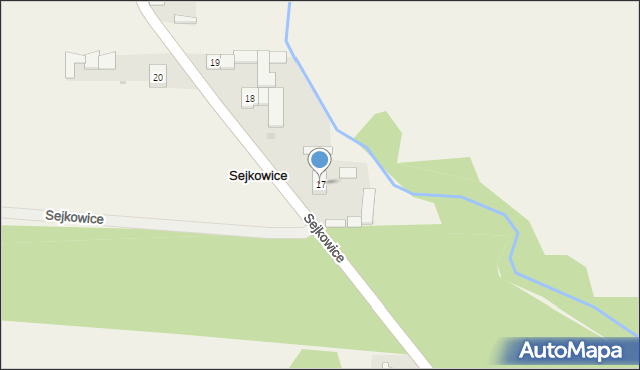 Sejkowice, Sejkowice, 17, mapa Sejkowice