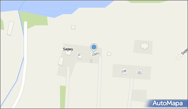 Sejwy, Sejwy, 12A, mapa Sejwy