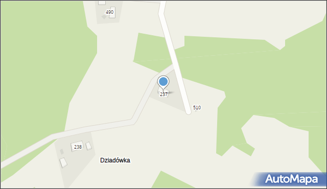 Sękowa, Sękowa, 237, mapa Sękowa