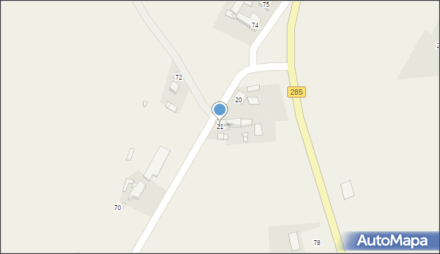 Sękowice, Sękowice, 21, mapa Sękowice