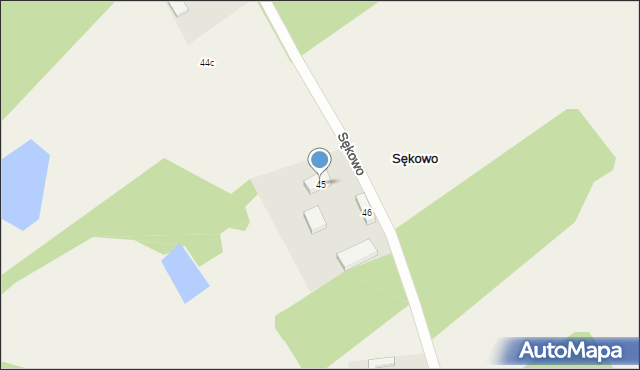 Sękowo, Sękowo, 45, mapa Sękowo
