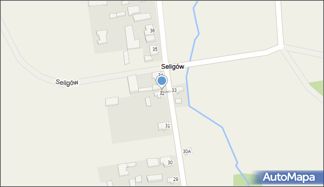 Seligów, Seligów, 32, mapa Seligów