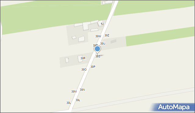 Seligów, Seligów, 39S, mapa Seligów