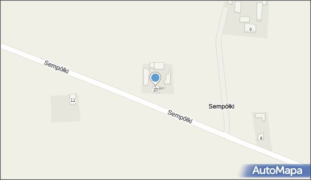 Sempółki, Sempółki, 10, mapa Sempółki