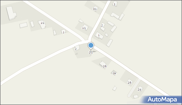 Sendeń Mały, Sendeń Mały, 2/1, mapa Sendeń Mały