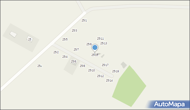 Sendeń Mały, Sendeń Mały, 25/15, mapa Sendeń Mały