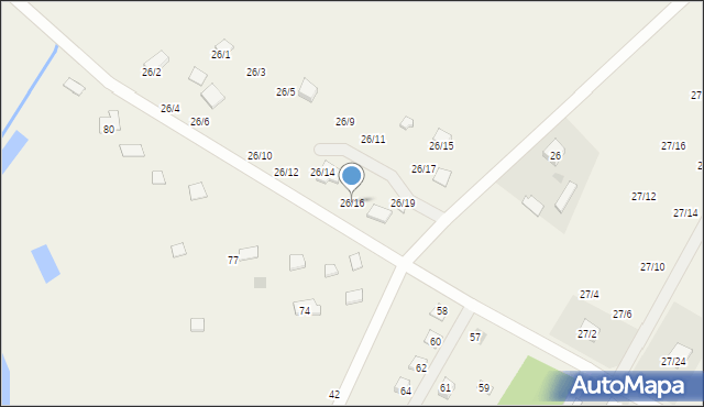 Sendeń Mały, Sendeń Mały, 26/16, mapa Sendeń Mały