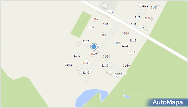 Sendeń Mały, Sendeń Mały, 31/26, mapa Sendeń Mały