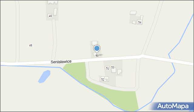 Senisławice, Senisławice, 50, mapa Senisławice