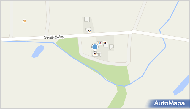 Senisławice, Senisławice, 52, mapa Senisławice